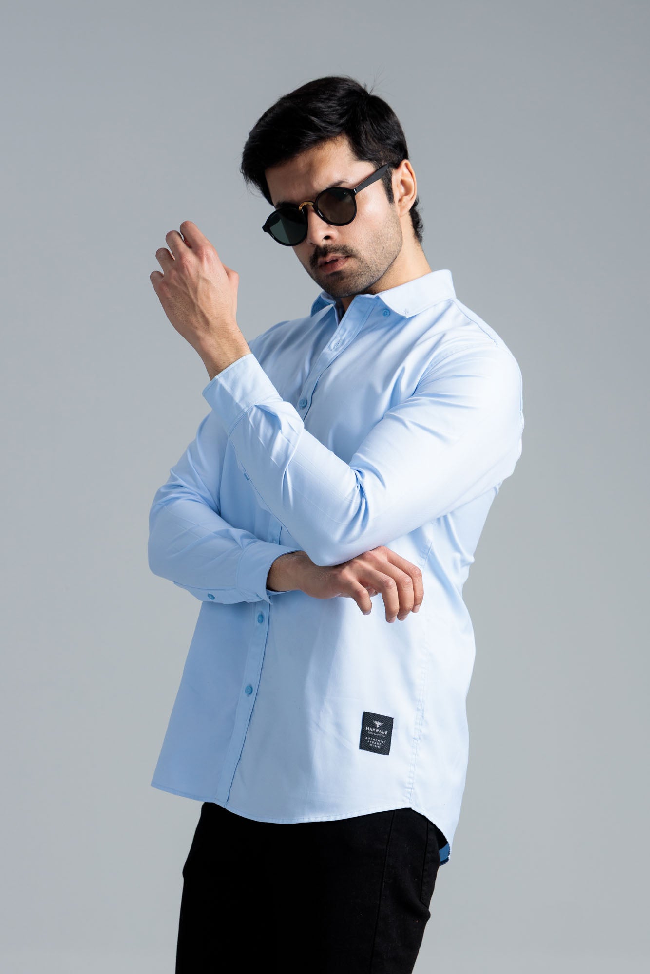 Men’s Classic Casual Shirt - Sky Blue