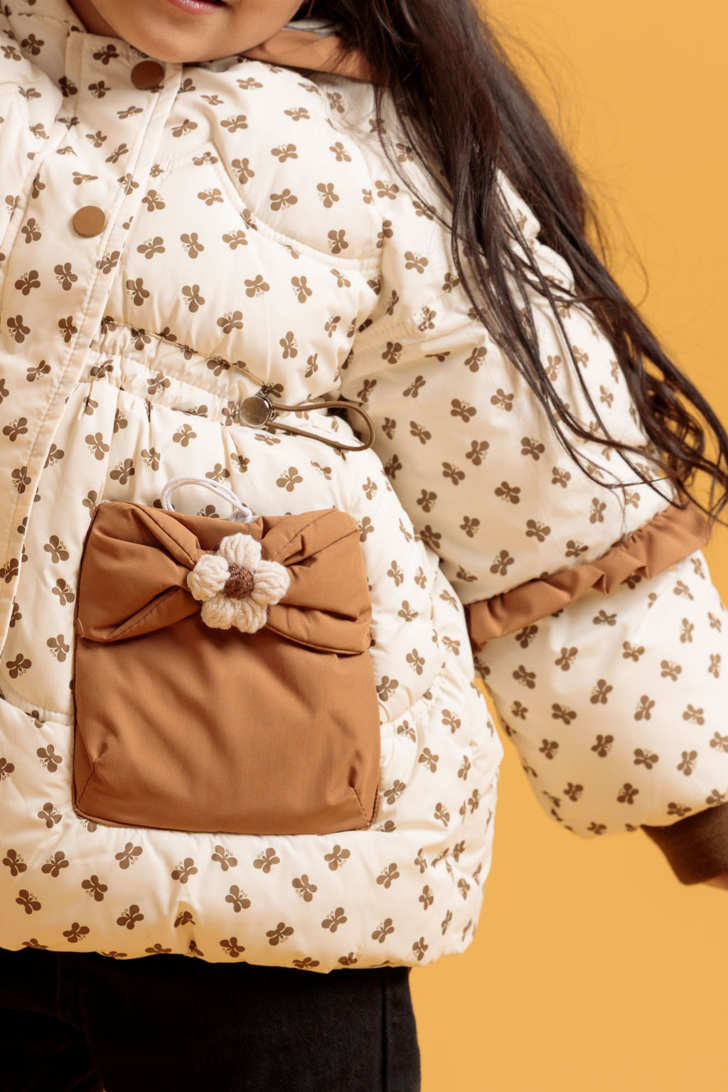 Parachute Jacket - Brown Butterfly