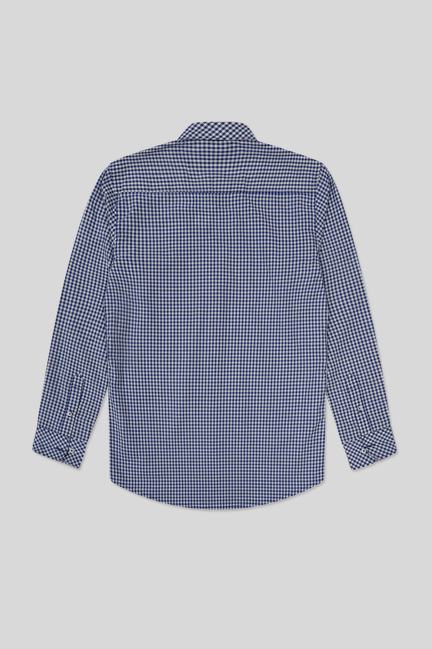 Men’s Classic Casual Shirt - Blue & White