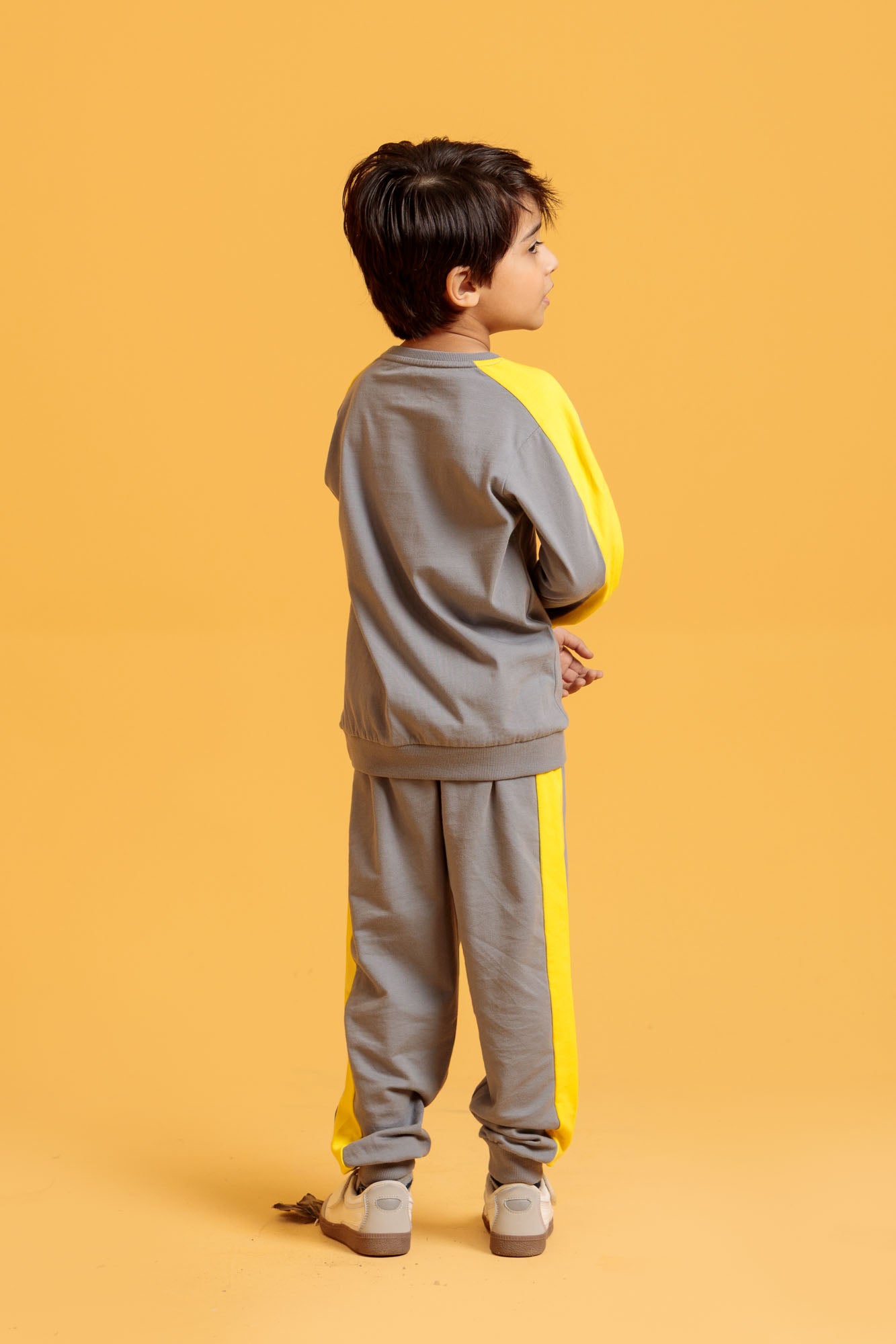 Little Boys’ Two-Piece Outfit - Neutral Grey