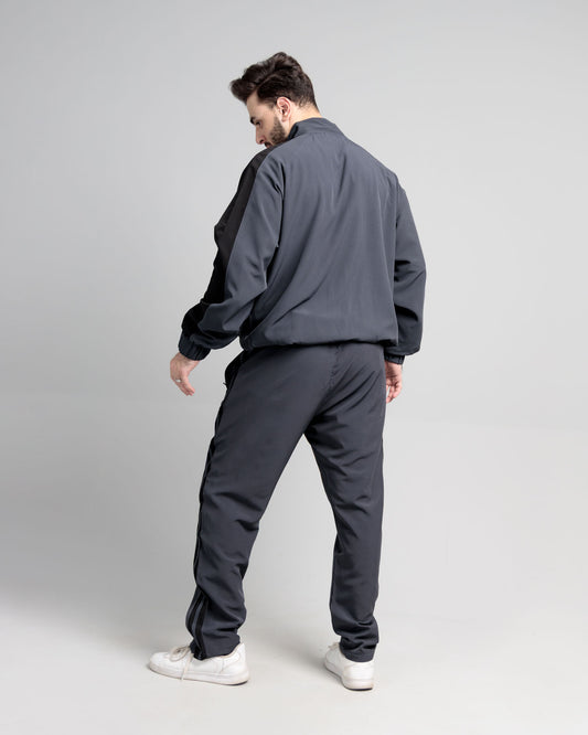Men's Micro Stretch Active Wear Tracksuit - Charcoal