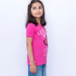 Junior Girls Printed Graphic Shirt – Vivid Pink