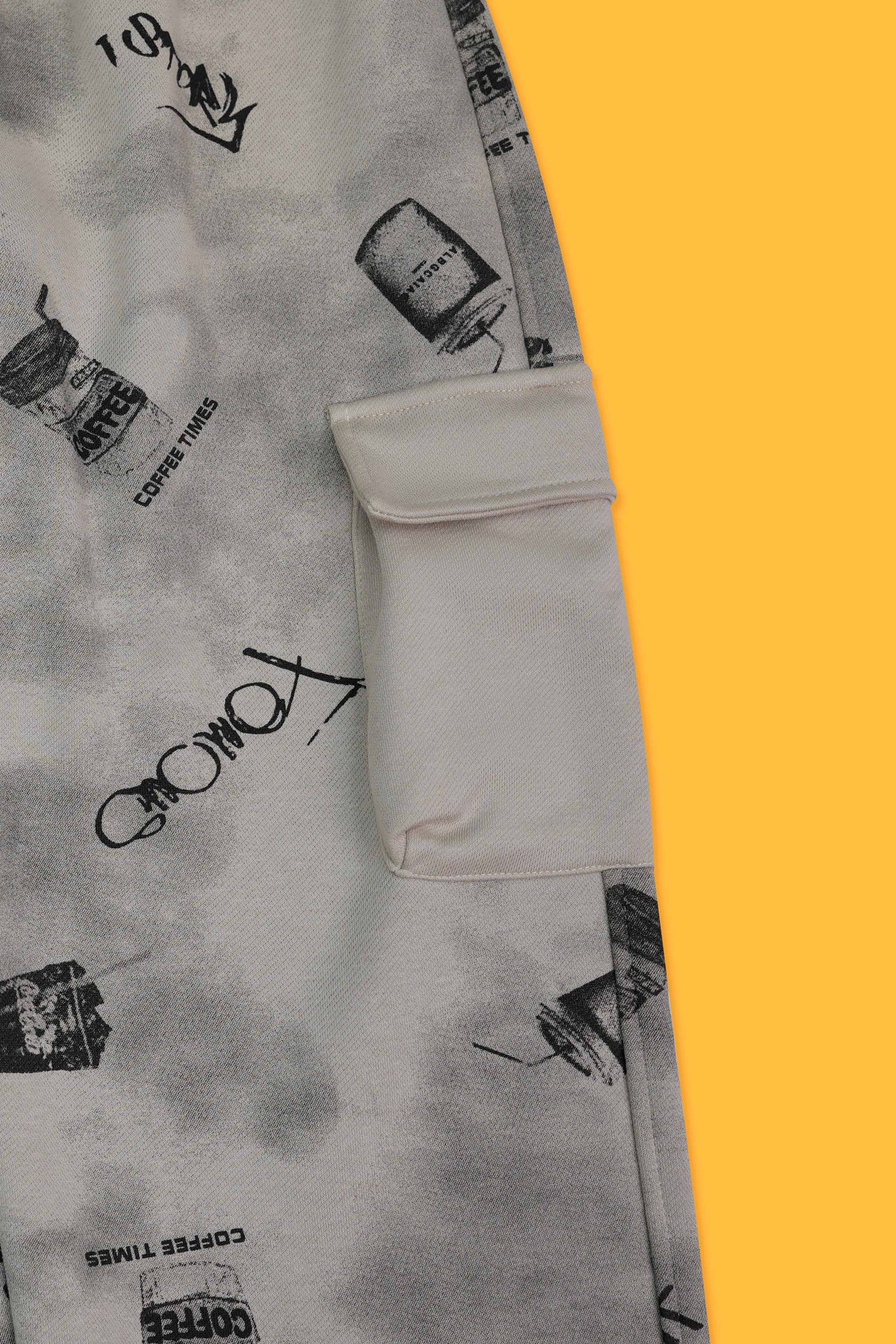 Junior Boys Two-Piece Outfit - Warm Grey