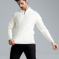 Men’s Wool Mock Neck Jersey - Off White