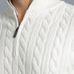 Men’s Wool Mock Neck Jersey - Off White