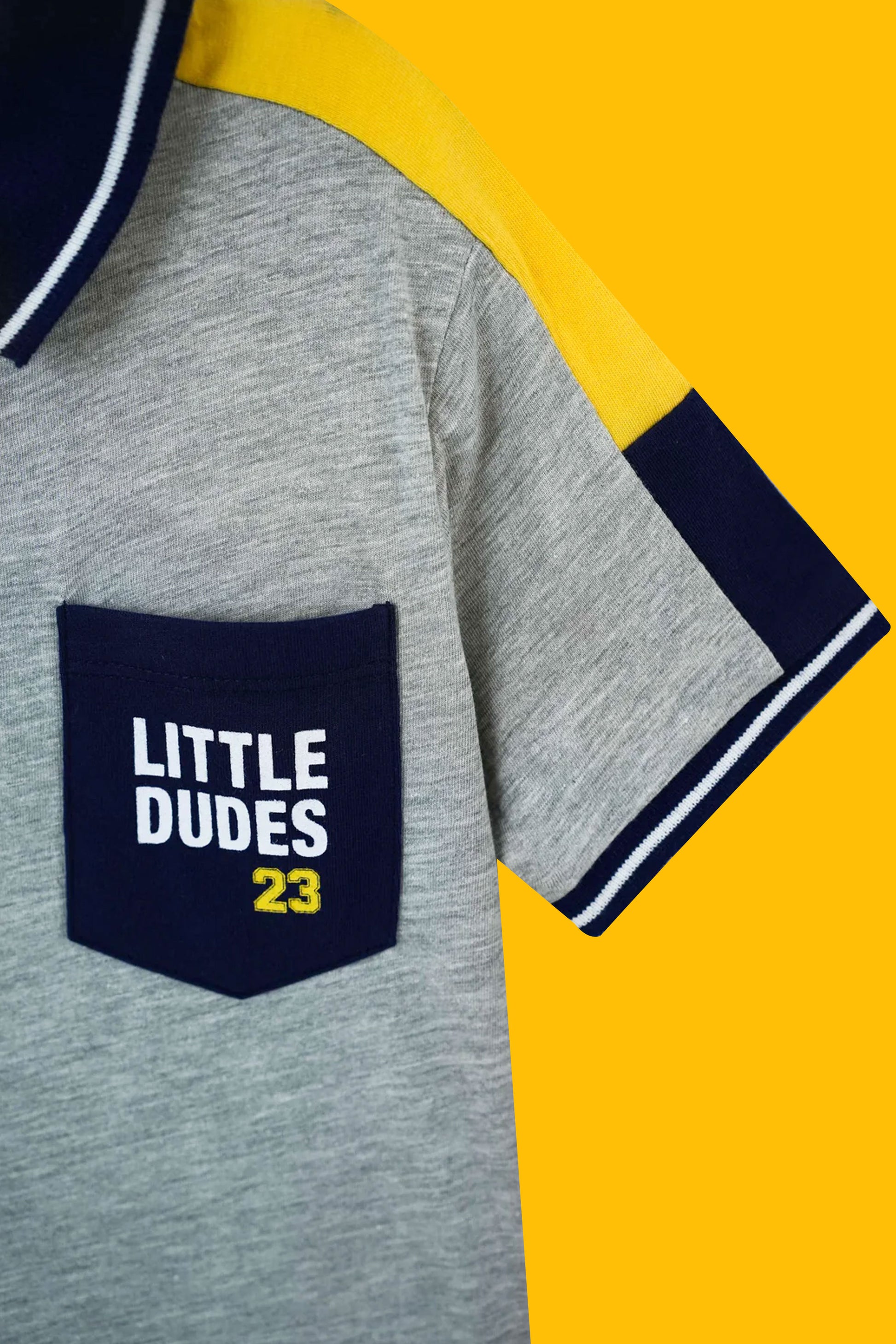 Little Boys' Jersey Polo Shirt - Haider Grey