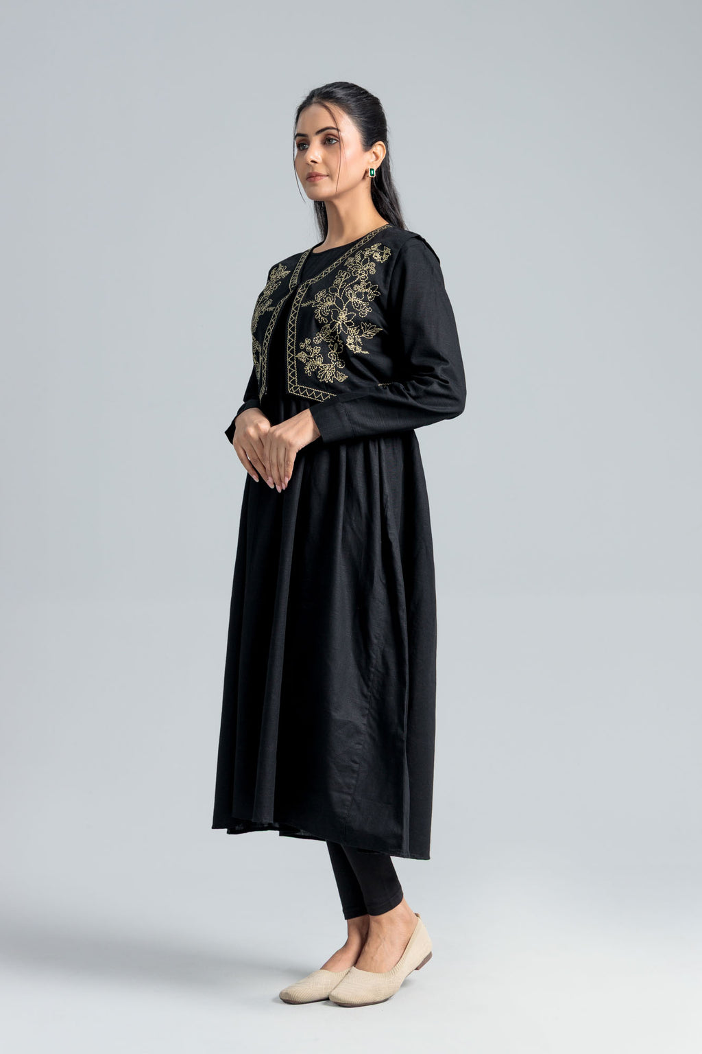 Women’s Cotton Frock - Black
