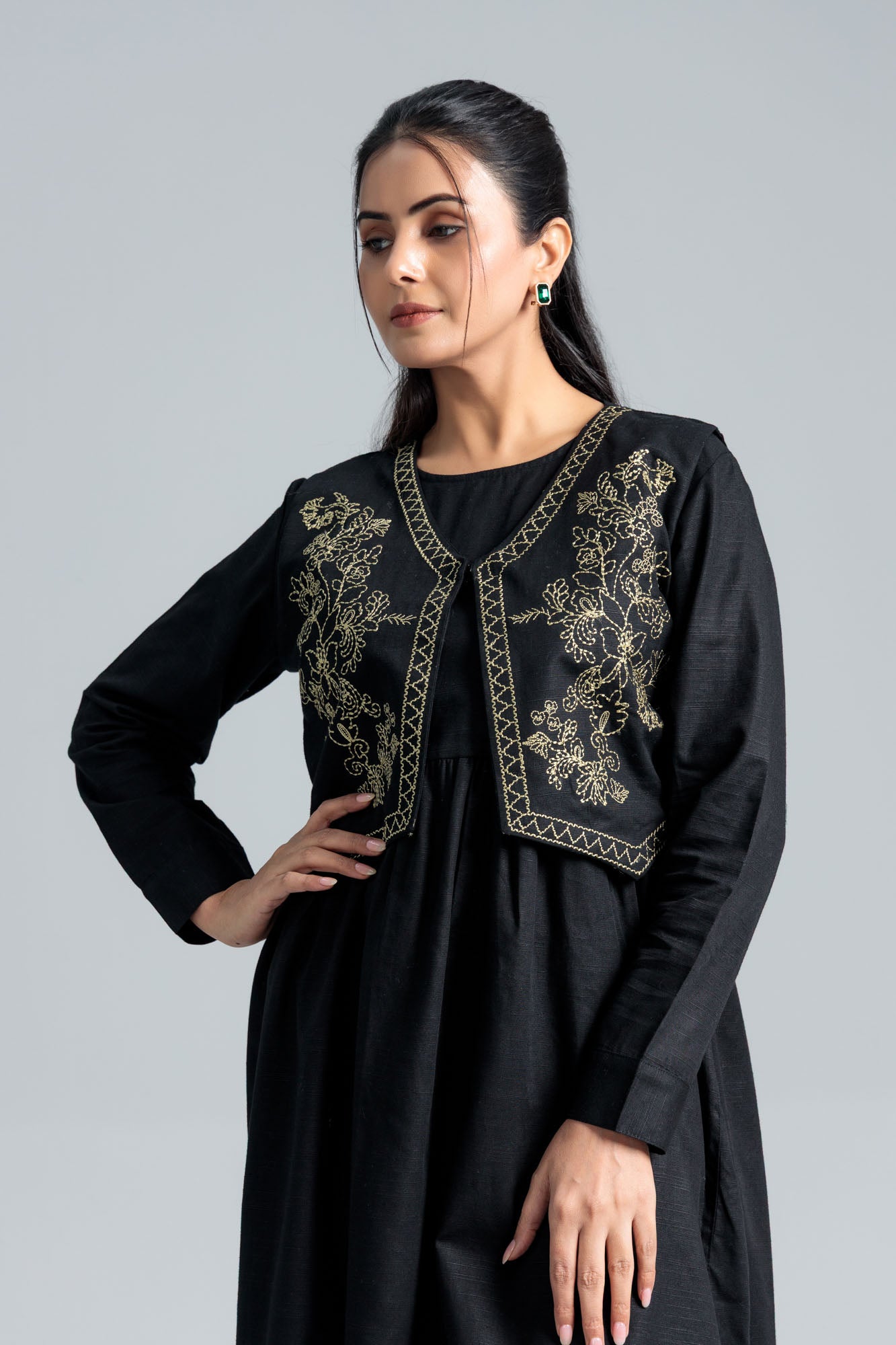 Women’s Cotton Frock - Black