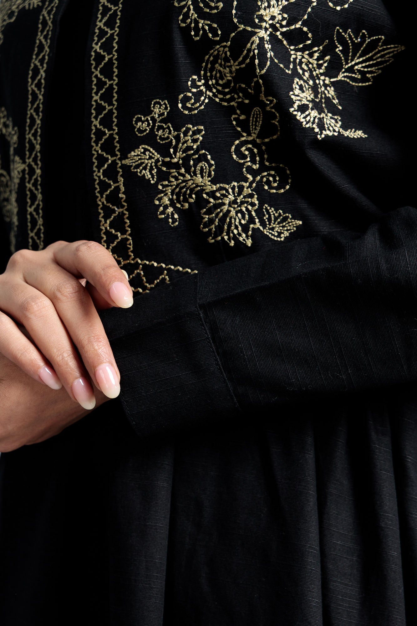 Women’s Cotton Frock - Black