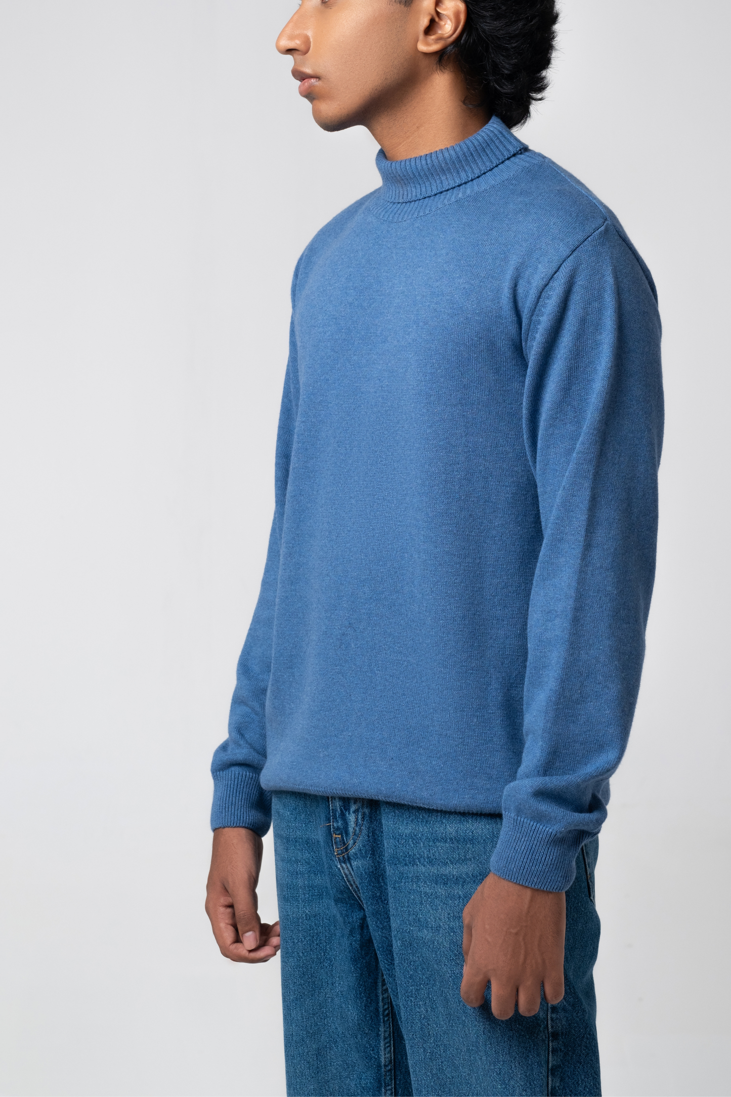 Men’s Turtle Neck Sweater - Navy