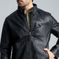 Men’s Faux Leather Jacket - Black