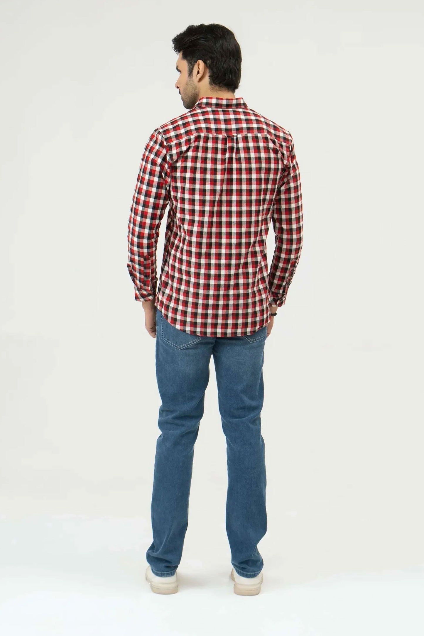 Men Casual Dress Shirt - Multi Checkered