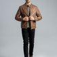 Men LEATHER Jacket - Brown Tint