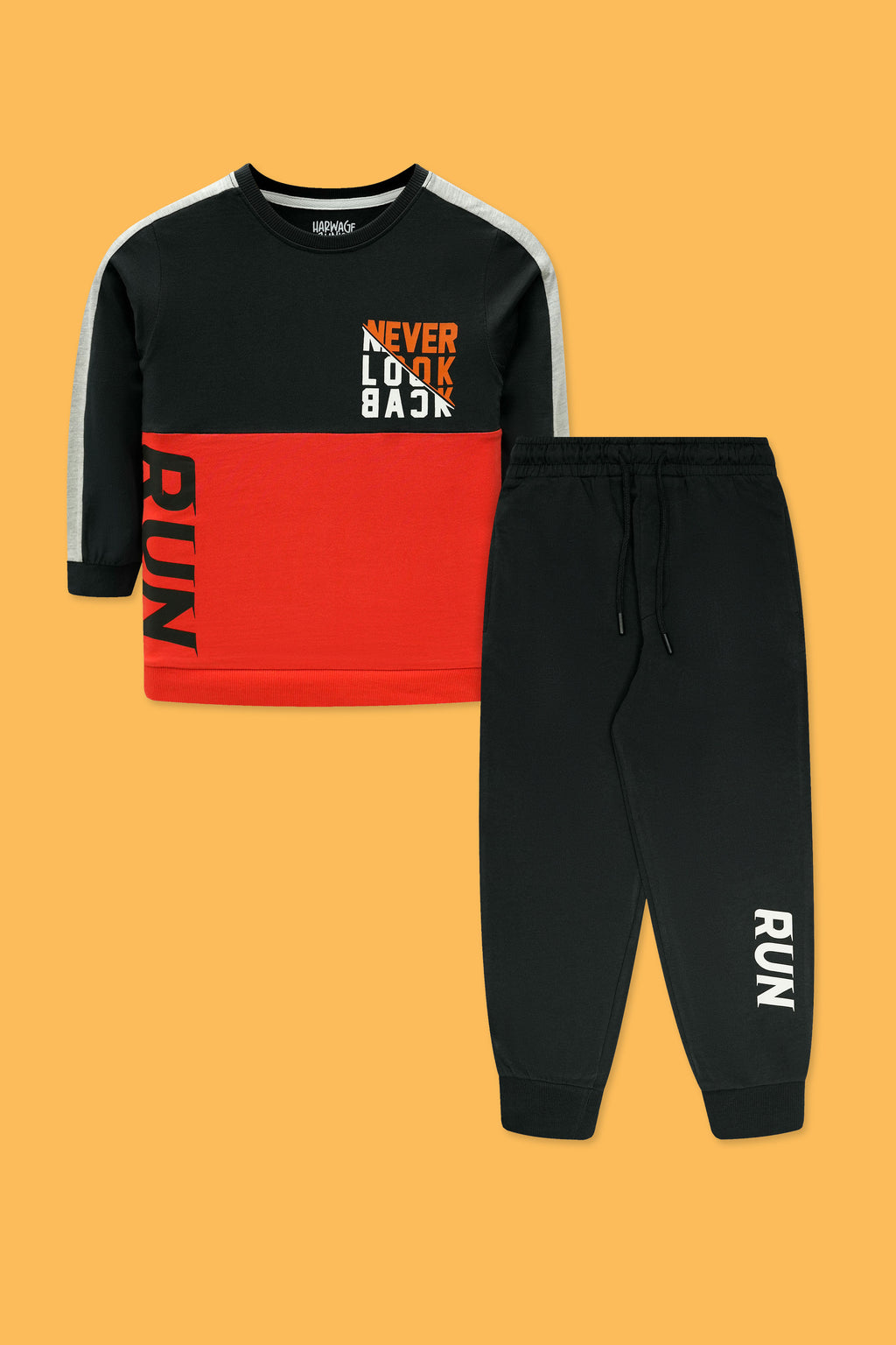 Little Boys’ Two-Piece Outfit - Black & Red
