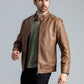 Men LEATHER Jacket - Brown Tint