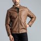 Men LEATHER Jacket - Brown Tint