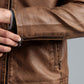 Men LEATHER Jacket - Brown Tint