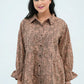 Women Checkered Printed Shirt – Brown