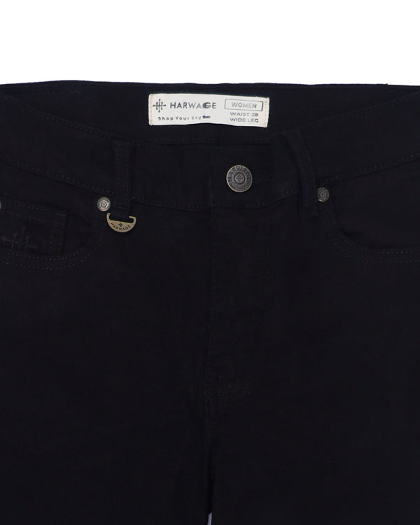 Women Denim Flare Fit Jeans – Black
