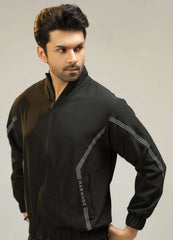 Men Regular Fit Tracksuit - Black