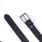Men Basic Buckle Belt - Black - Harwage
