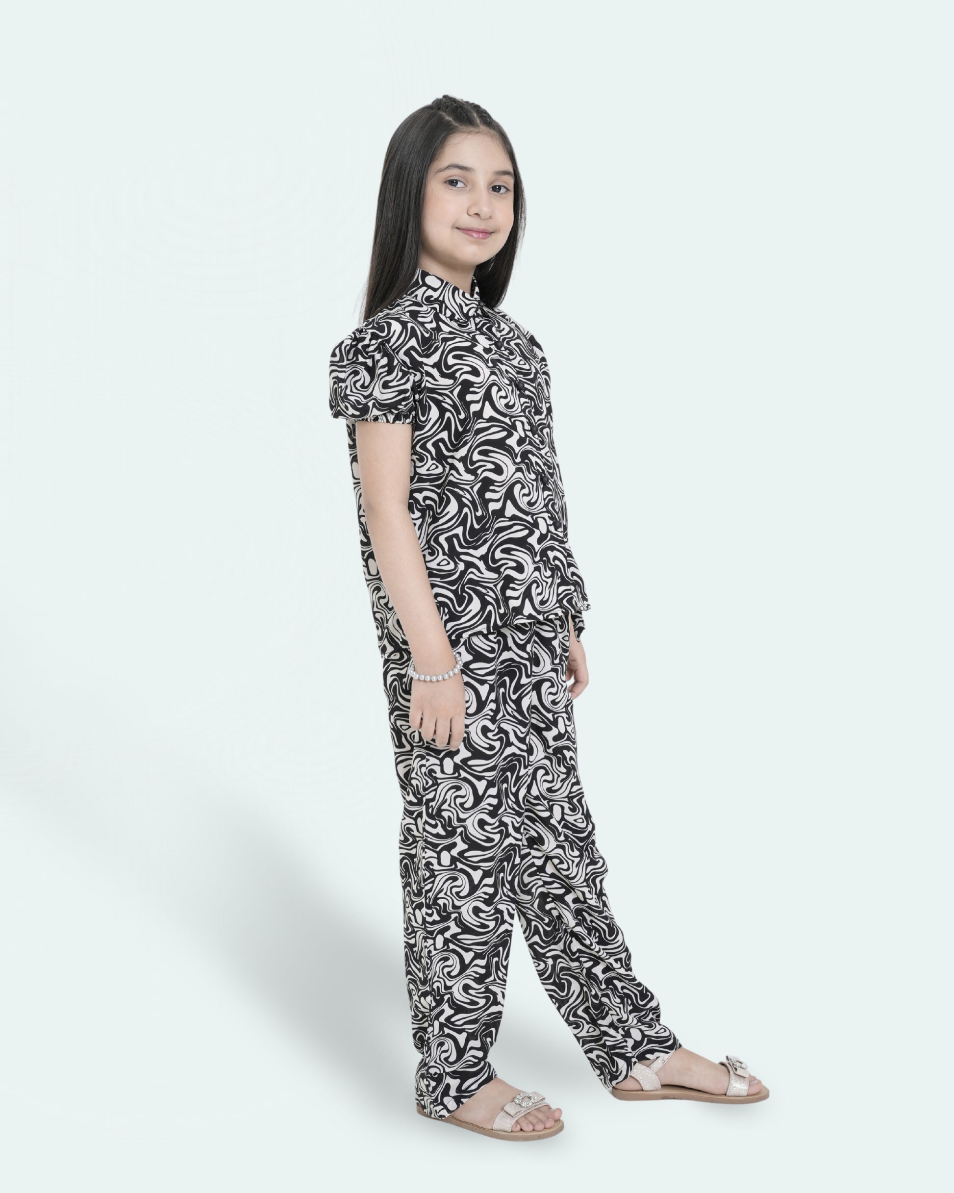 Girls Two Piece Set - Black