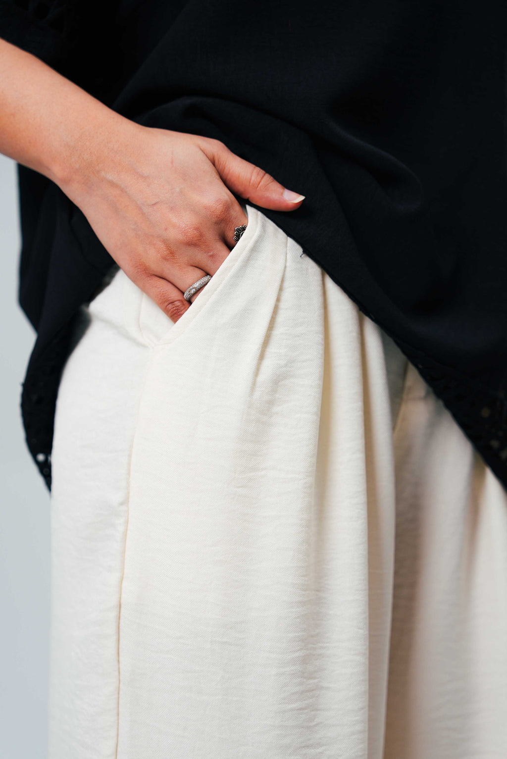 Women Trouser - Off White