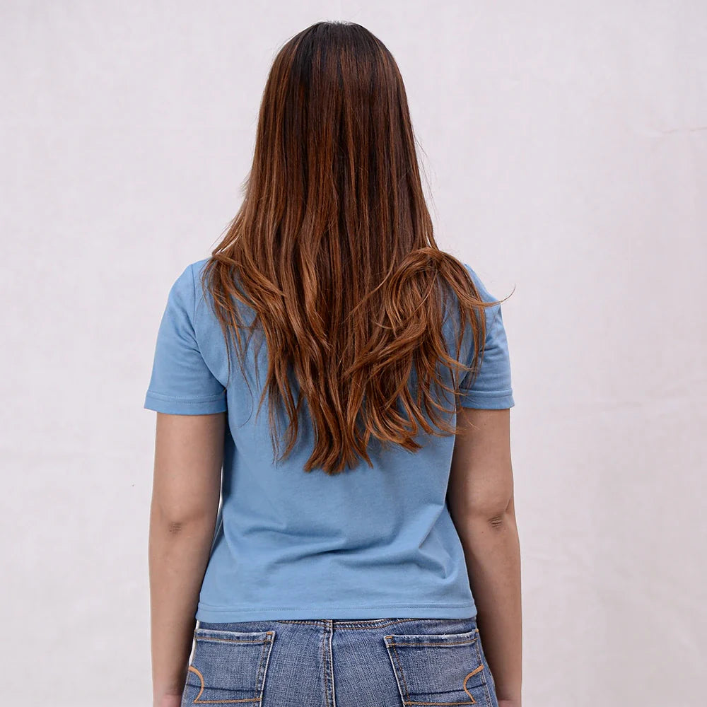 Women Printed Cropped Top - Niagara - Harwage