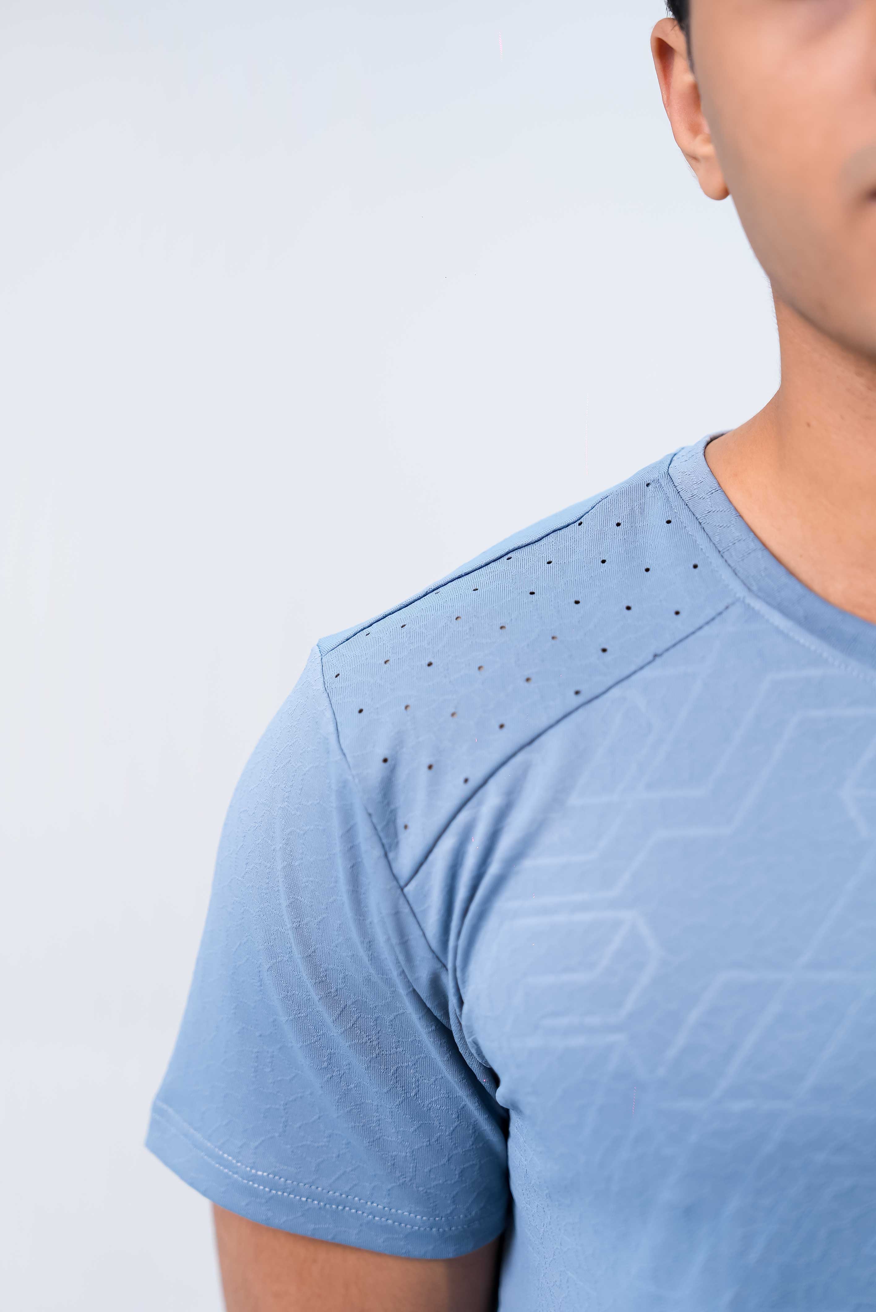 Men’s Gym Wear Top – Blue Grey