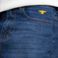 Men Loose Fit Cargo Denim Jeans - Ice Blue