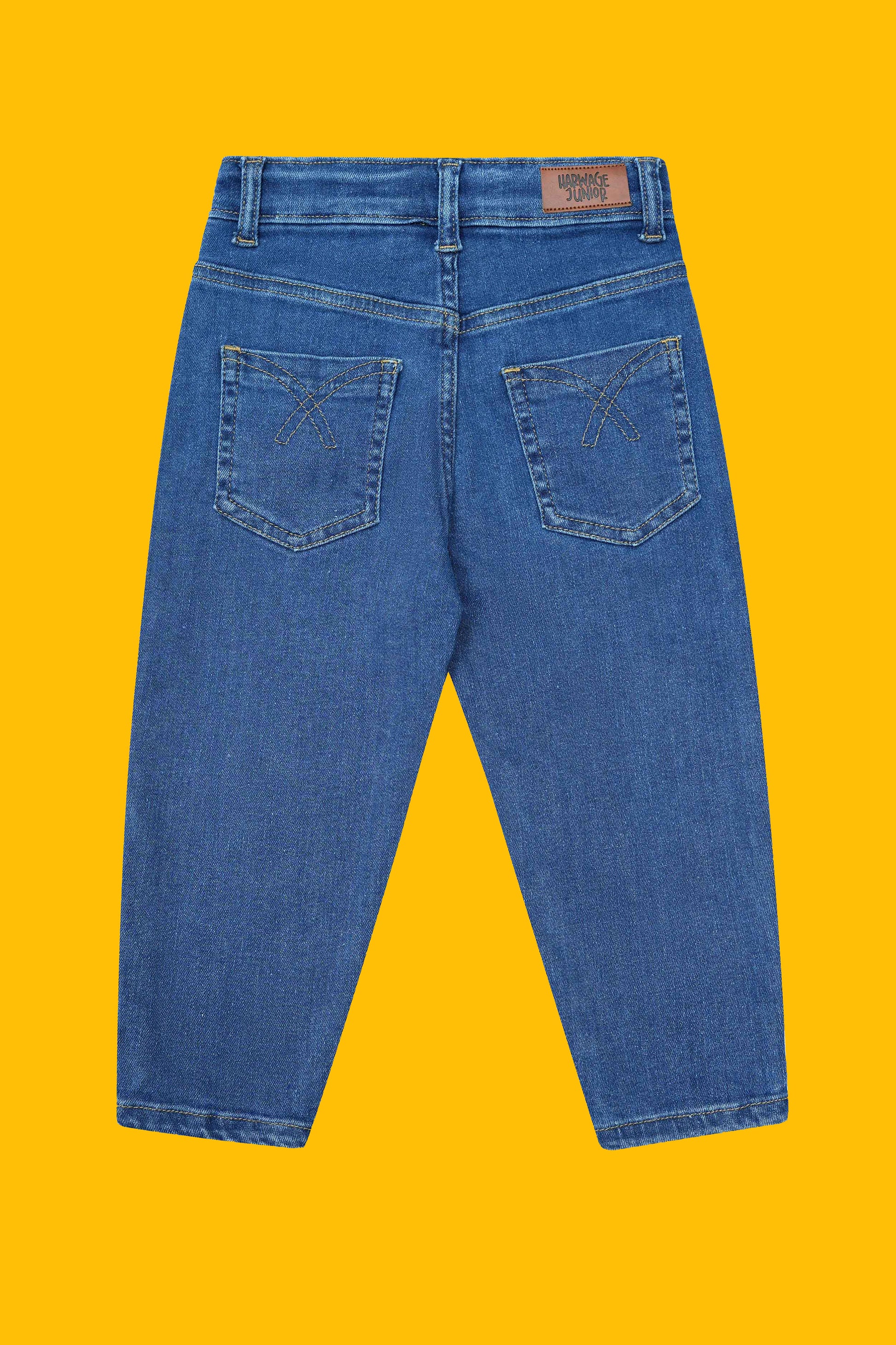 Girls Straight Fit Jeans - Dark Blue