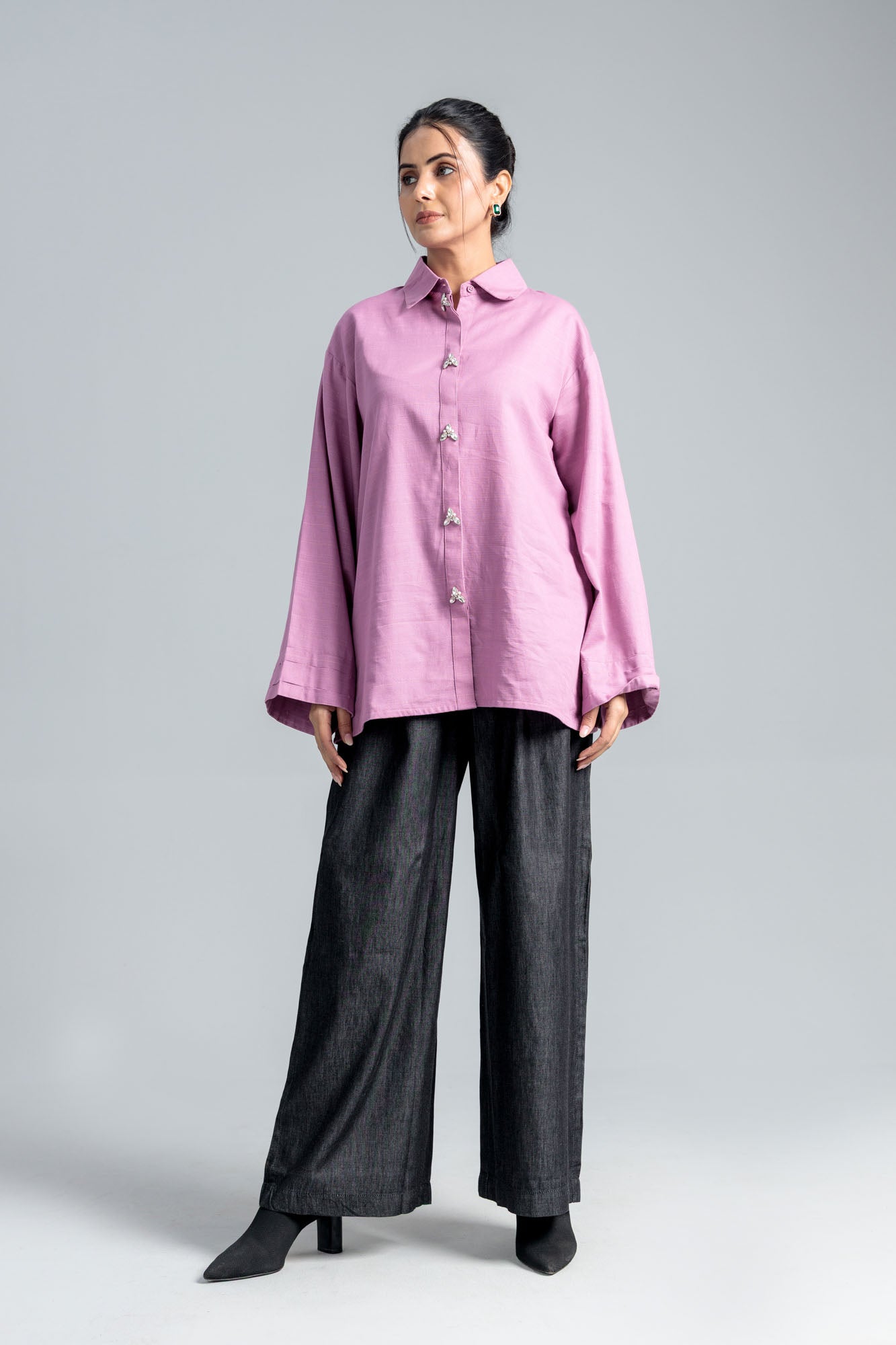 Women’s Cotton Top - Mauve Orchid