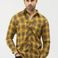 Men Casual Shirt - Yellow Check