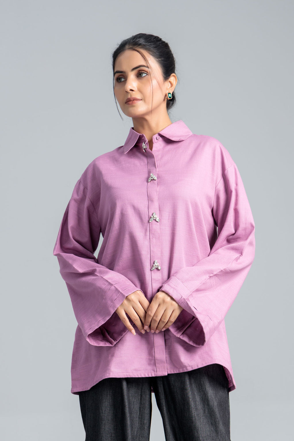 Women’s Cotton Top - Mauve Orchid