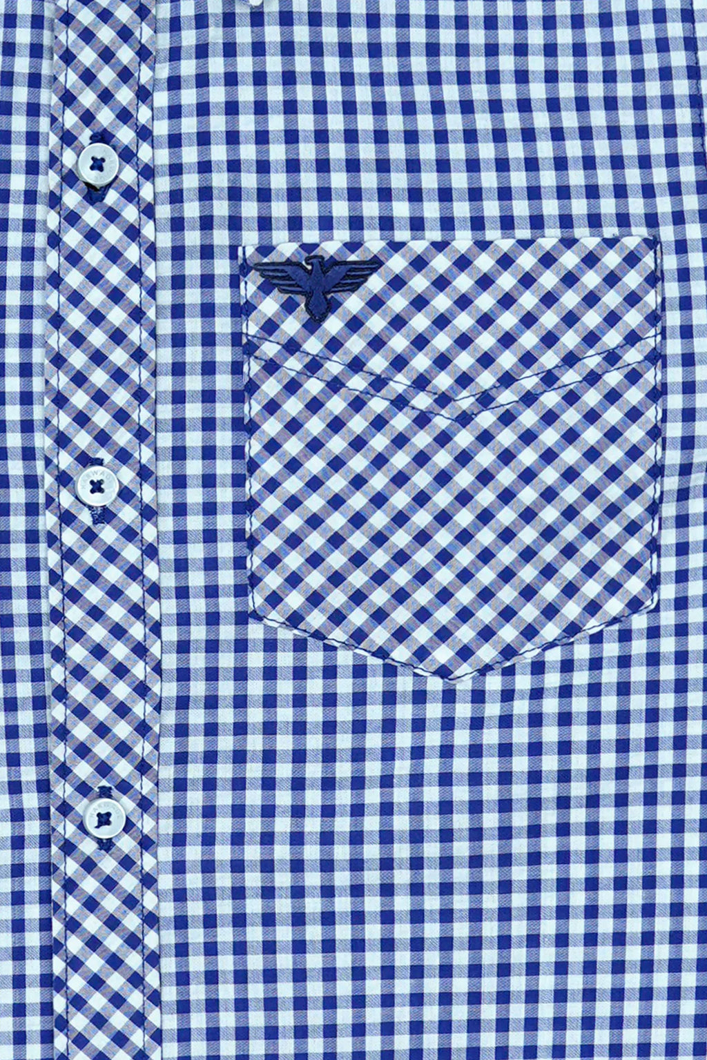 Boys’ Full Sleeves Casual Shirt - Blue & White