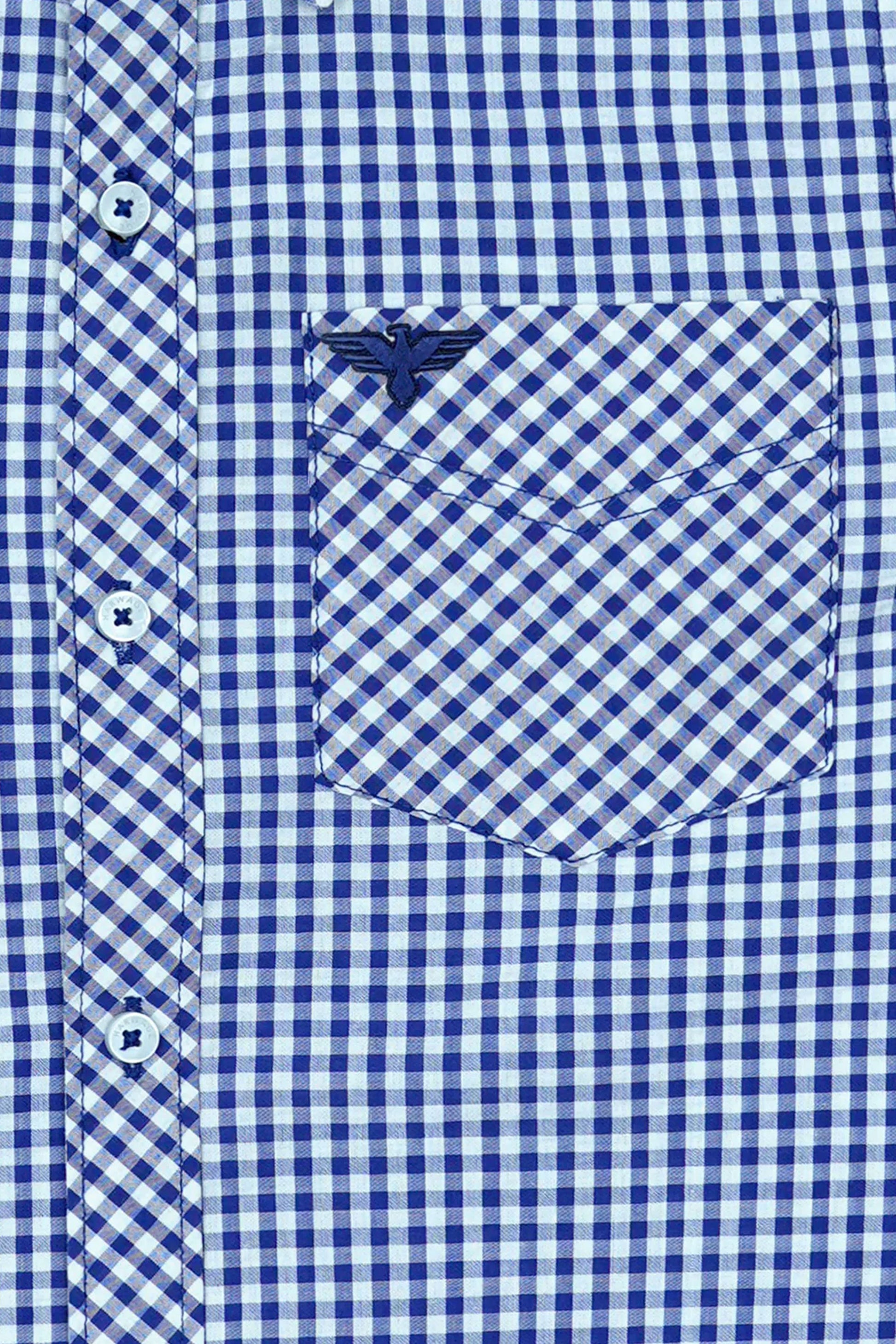 Boys’ Full Sleeves Casual Shirt - Blue & White