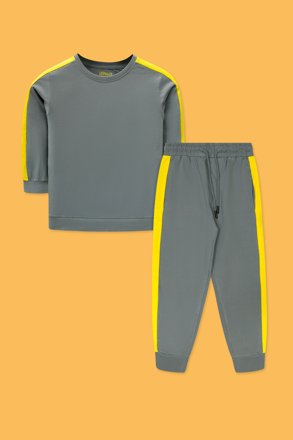 Little Boys’ Two-Piece Outfit - Neutral Grey