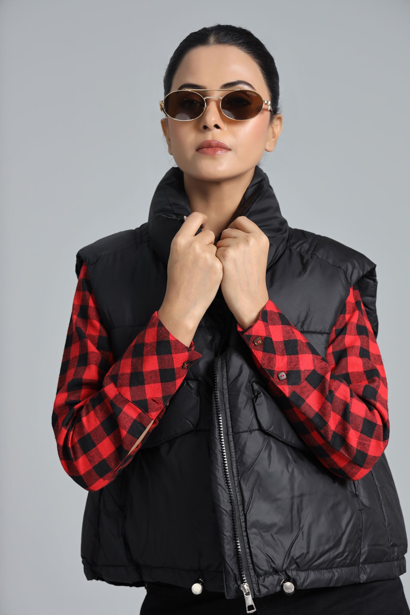 Women’s Parachute Puffer Jacket - Black