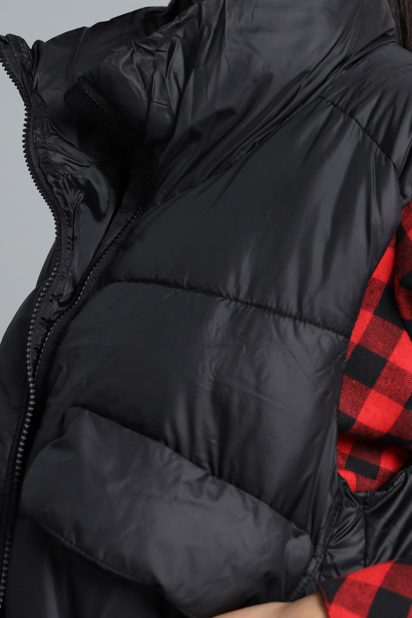 Women’s Parachute Puffer Jacket - Black