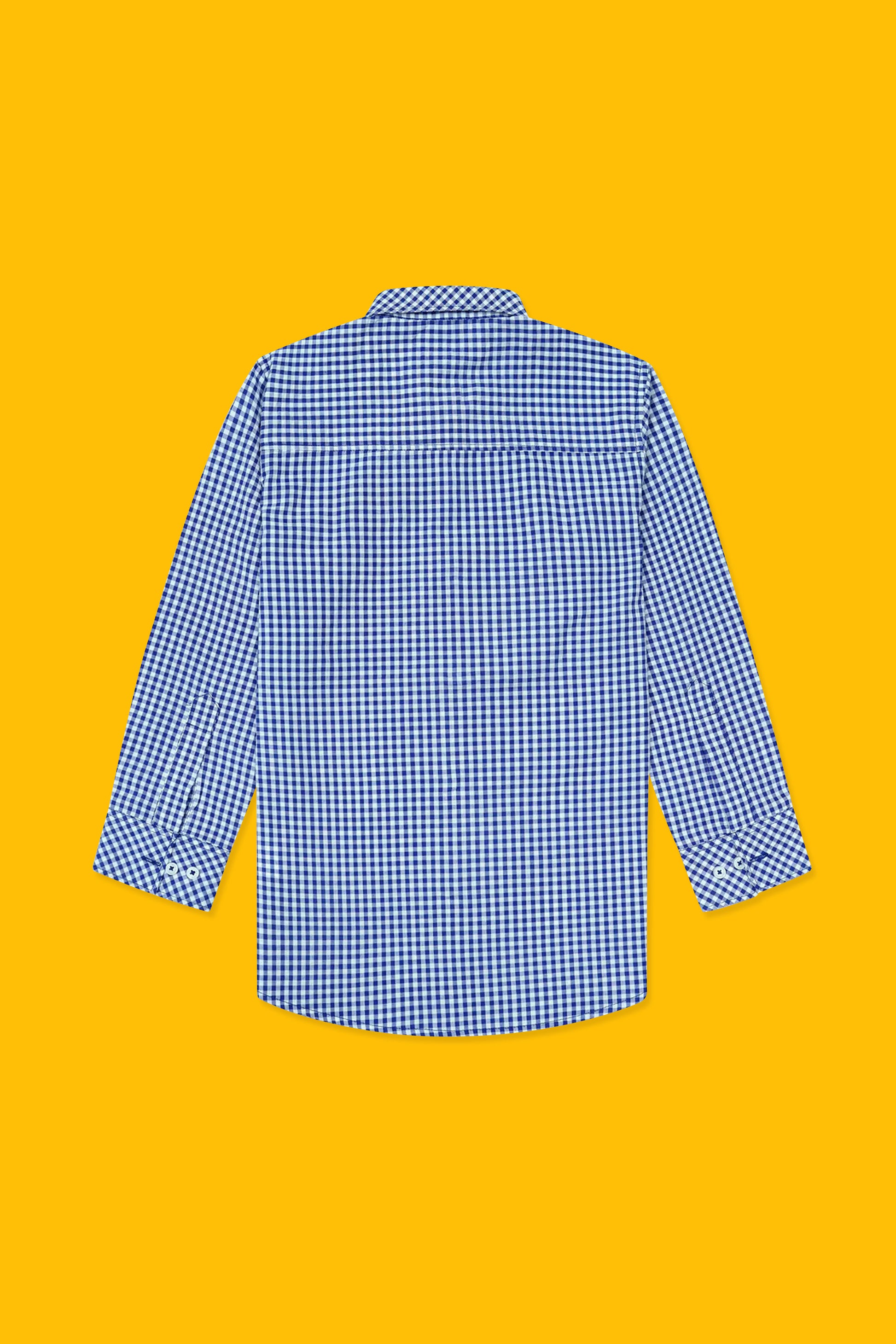 Boys’ Full Sleeves Casual Shirt - Blue & White