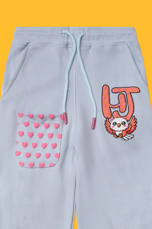 Little Girls Jogger Trouser - Storm Grey