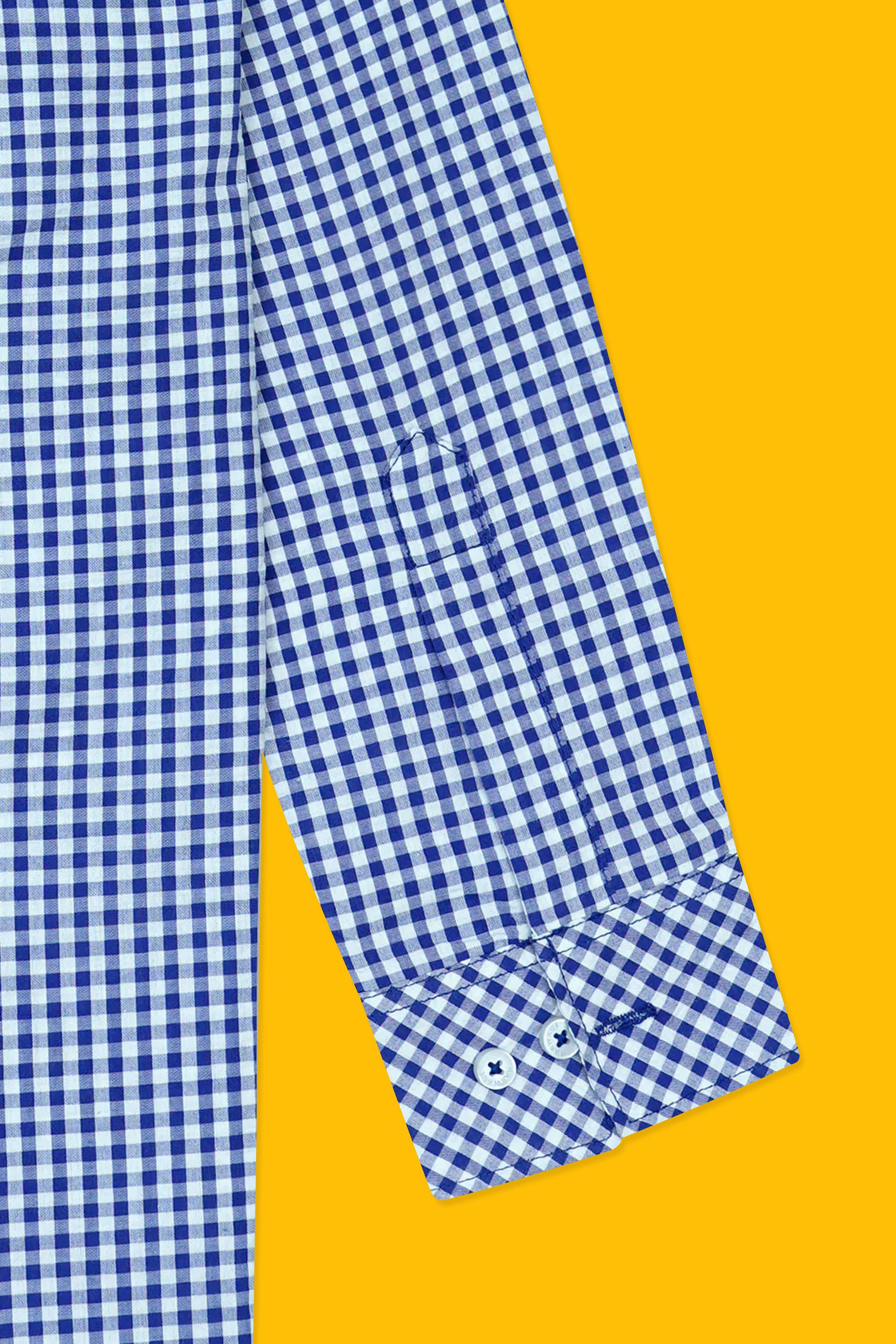 Boys’ Full Sleeves Casual Shirt - Blue & White