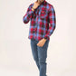 Men Casual Shirt – Maroon Checkered