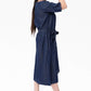 Denim  Long Dress Shirt- Indigo Blue