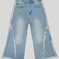 Girls Straight Fit Jeans - Mid Blue