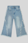 Girls Straight Fit Jeans - Mid Blue