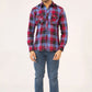 Men Casual Shirt – Maroon Checkered