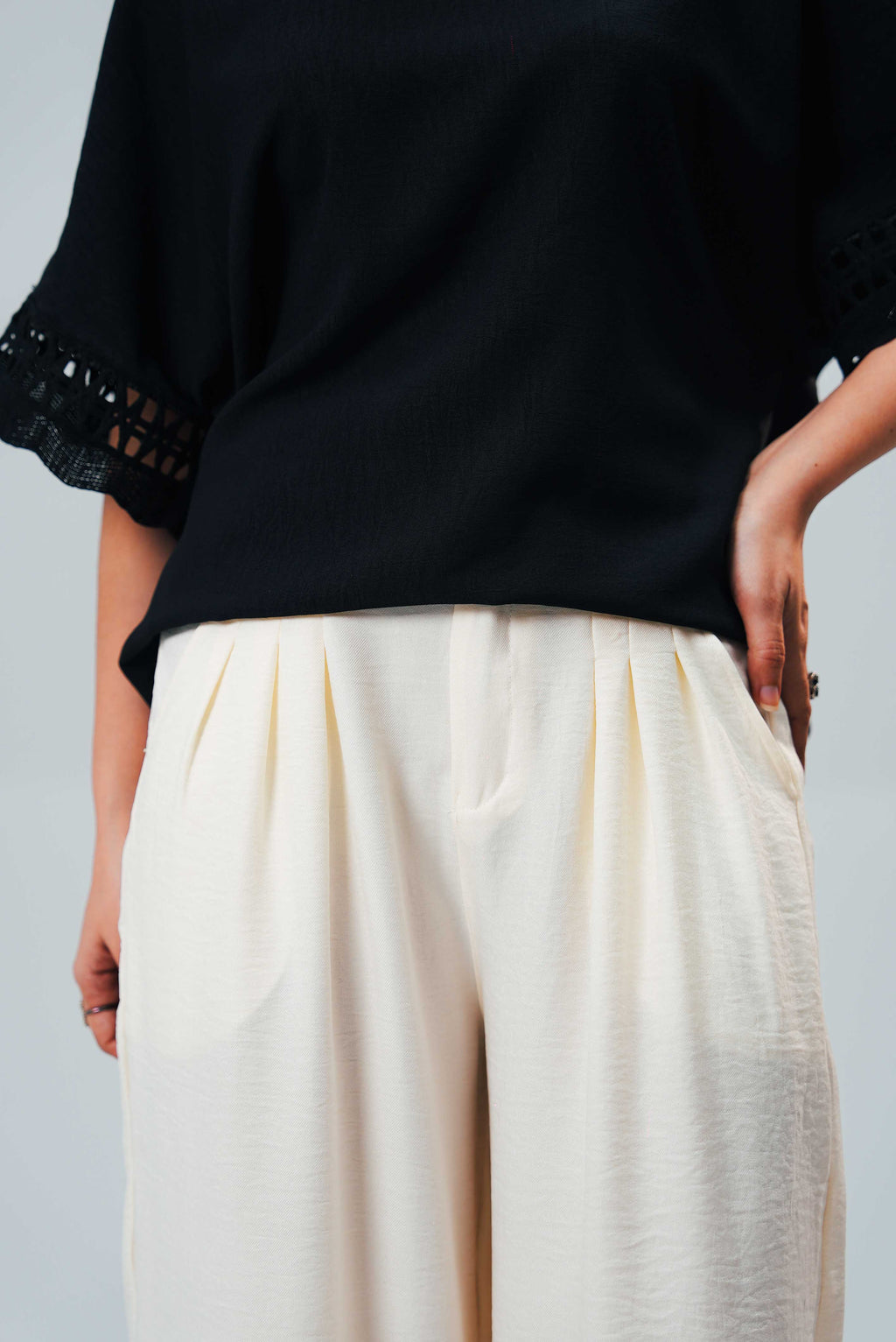 Women Trouser - Off White