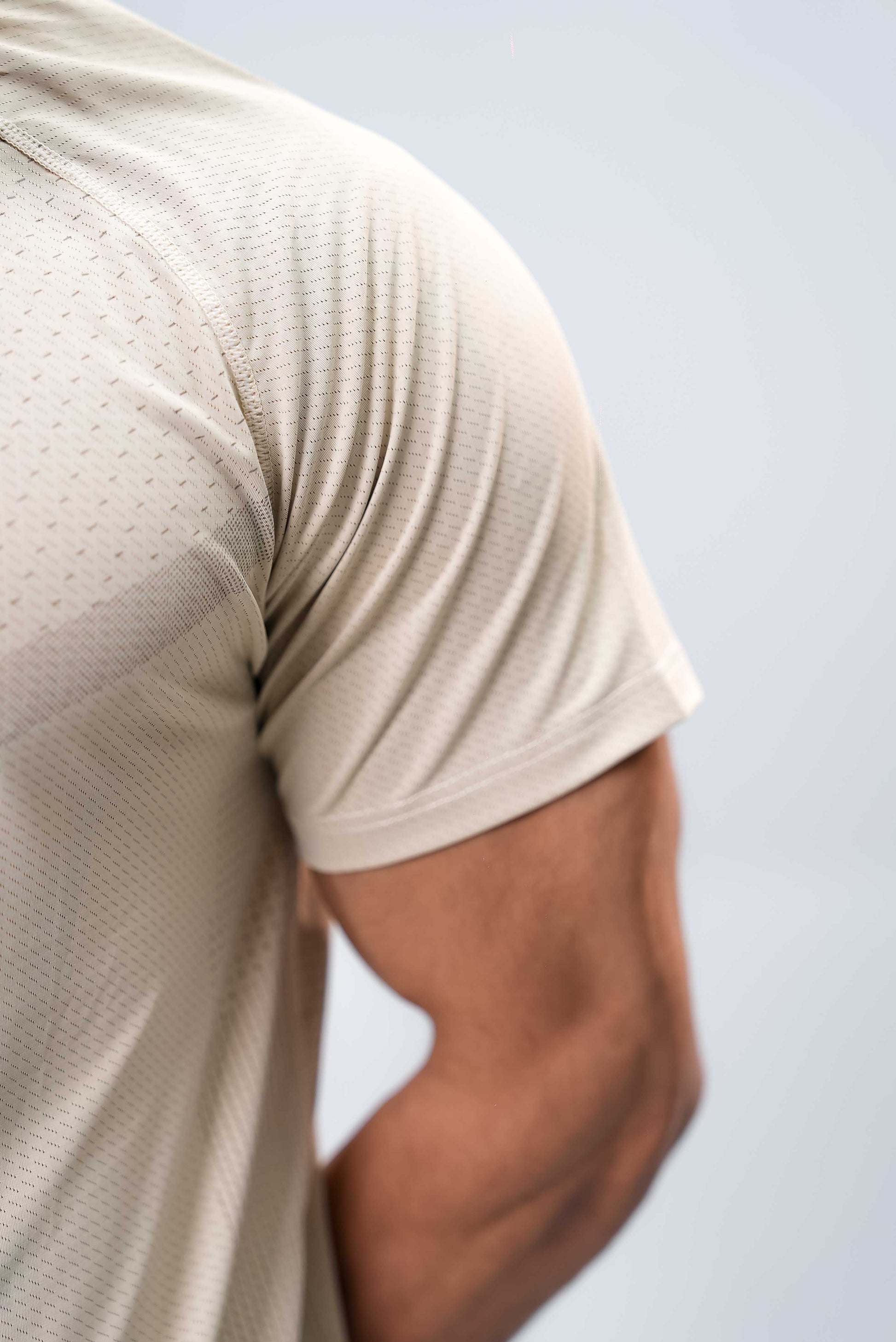 Men’s Gym Wear Top – Khaki