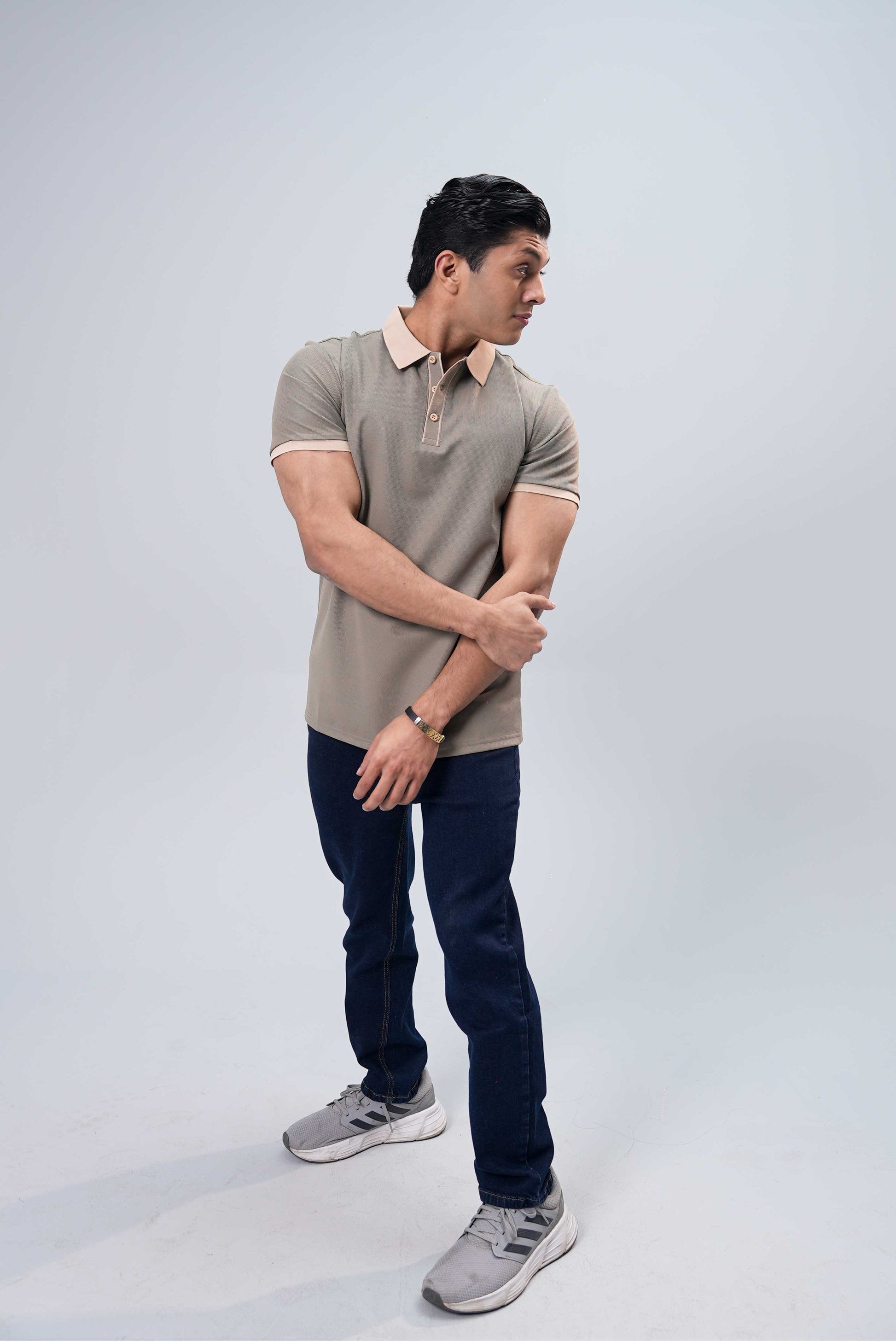 Men’s Essential Plain Polo Shirt – Olive Green